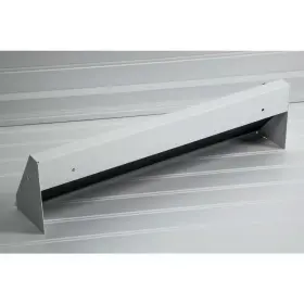 Steelcrest 313052442484 Tuscan 18 Inch White/powder Coat Steel Baseboard Vent With Damper #2