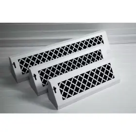 Steelcrest 313052442484 Tuscan 18 Inch White/powder Coat Steel Baseboard Vent With Damper #3