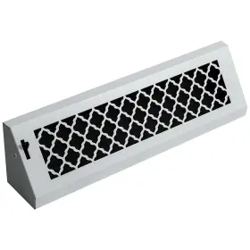 Steelcrest 313052442484 Tuscan 18 Inch White/powder Coat Steel Baseboard Vent With Damper