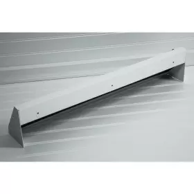 Btu24bbswh Steelcrest Register Grille 24 Inch L Triangle Steel Baseboard Vent With Damper White #2