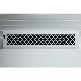 Btu24bbswh Steelcrest Register Grille 24 Inch L Triangle Steel Baseboard Vent With Damper White #3