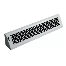 Btu24bbswh Steelcrest Register Grille 24 Inch L Triangle Steel Baseboard Vent With Damper White