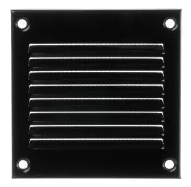 Steinberg14 751037515130 Black Vent Cover 2x2 Duct Opening With Mesh - Wall And Ceiling Ventilation