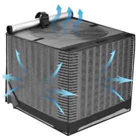 Ac-36-36-39 Sunico Air Conditioner Covers For Outside Breathable Full 36 Inch W X D 39 H Black