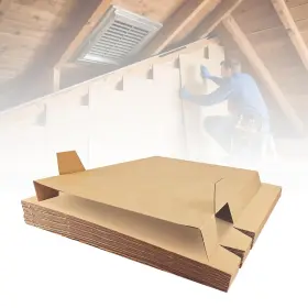 Sunmuliiiy 717308093220 25 Cardboard Attic Baffles 25x24 Ventilation Rafter Vents Prevent Blockage