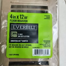 E102m12x04 Sweetdealalabama Everbilt 4 Inch X 12 2-way Steel Floor Register Brown #324642 #2