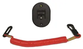 Ks-1-dp T-h Marine Saf-t-stop Ignition Kill Switch For Single Outboard Black