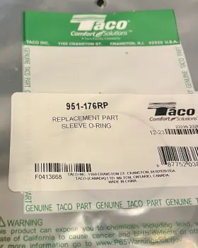 951-176rp Taco Sleeve O-ring Replacement Part Durable Seal Hvac