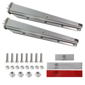 Ft-004-017 Tairod 2 Pack Stainless Steel Heavy Duty Straight Spring Loaded Mud Flap Hanger Brac