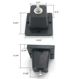 36000-75000btu Taurox Ryjd0008 Anti-vibration Shock Absorbing Rubber Ground Stand Large #3