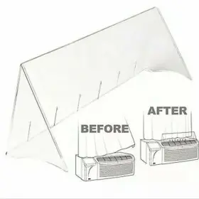Da28 Taymac 28-1/2ftft Inch Clear Plastic Air Deflector Amana A B C Serie Units