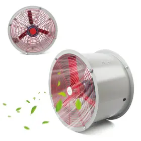 Bi-1910-us Tbvechi Explosion Proof Fan 110v 16in Ventilator Axial Cylinder Pipe Spr