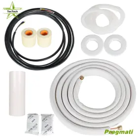 Pr4537224 Tectech 16 Feet 1/4 Inch - 3/8 Dia. Install Kit Mini Split Heat Pump Systems Us