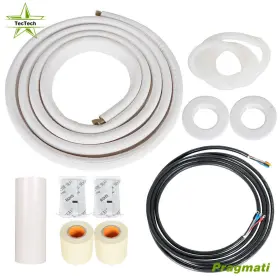 Pr4537388 Tectech 1/4in - 1/2in Dia. 16 Feet Install Kit Fits For Mini Split Heat Pump Systems New