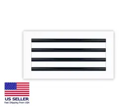 Texas Buildmart 040156650890 18 X 8 Modern Ac Vent Cover Decorative White Air Diffuser Standard Linear Slot