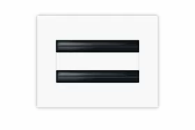 Texas Buildmart 6040156649900 6x4 Modern Ac Vent Cover - Decorative White Air Standard Linear Slot Diff
