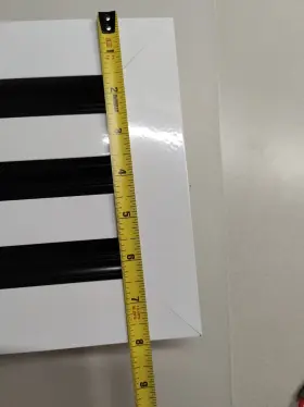 Texas Buildmart 6040156650340 18x6 Modern Ac Vent Cover - Decorative White Air Standard Linear Slot Dif #3