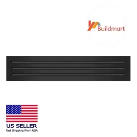 Texas Buildmart 6040156650654 30x6 Modern Ac Vent Cover - Decorative White Air Standard Linear Slot Dif
