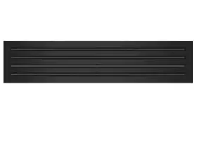 Texas Buildmart 630456895495 36x8 Modern Ac Vent Cover - Decorative White Air Standard Linear 4 Slot