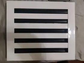 Texas Buildmart 661706507202 12x10 Modern Ac Vent Cover White Air Standard Linear Slot Diffuse