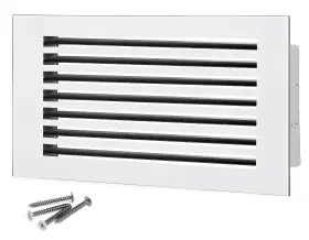 Texas Buildmart 661706507271 24x14 Modern Ac Vent Cover - Decorative White Air Standard Linear Slot Di