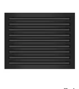 Texas Buildmart 661706507370 24x18 Modern Ac Vent Cover Black Standard Linear Slot Diffuser