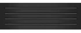 B0bzx26xgb  Texas Buildmart - 24x8 Modern Ac Vent Cover Decorative Black Aluminum Air