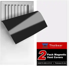 Thaibear 445010398311 2-pack Magnetic Vent Covers 5.5 Inch X 12 Strong Air Register For Floor