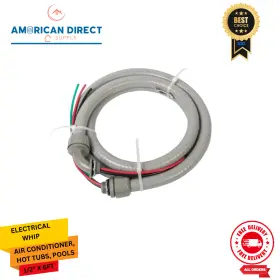 Ew-84136 The Ac Outlet Flexible Electric Supply Whip 1/2 In X 6 Ft