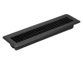Therwen 619668458704 6 Pcs Floor Vent Register Covers With Magnetic Screens Dark Grey 2x12