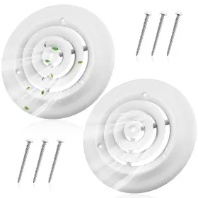 Gfa-therwen-1035 Therwen 2 Pieces 6 Inch Round Vent Cover Ceiling Diffuser Hvac Duct Replaceme