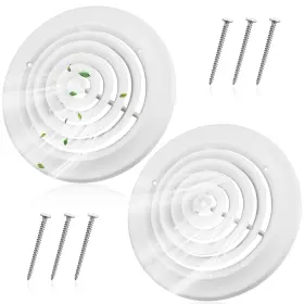 Gfa-therwen-1524 Therwen 2 Pieces 10 Inch Round Vent Cover Ceiling Diffuser Hvac Duct