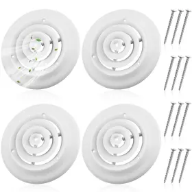 Gfa-therwen-2055 Therwen 4-pack 6 Inch Round Ceiling Vent Covers Hvac Duct Diffuser Replacement With Screws