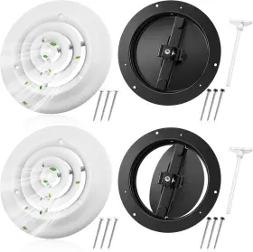 Gfa-therwen-2307 Therwen 2 Set 6 Inch Round Vent Cover Ceiling Diffuser Hvac Duct Repl