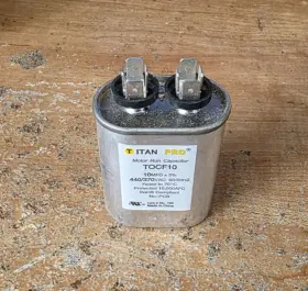 Tocf10 Titan Pro Oval 440/370vac Furnace Motor Run Capacitor