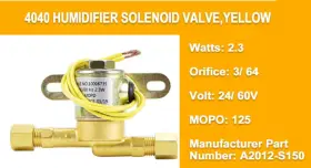 4040 Tomoon Humidifier Water Solenoid 24vac Valve For Aprilaire 100 To 768 #3