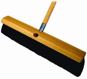 84-787 Tool Floor Broom - 3 Inch Horsehair Bristles 24 60 Wd Hdl Brown