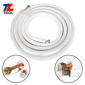 Tl4592058 Tool Library 16ft 1/4 Inch - 3/8 Dia. Air Conditioning Cooling Connection Pipe Install Kit