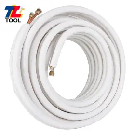Tl4594050 Tool Library 50 Feet 1/4 Inch -3/8 Dia. Air Conditioning Cooling Connection Pipe Install Kit