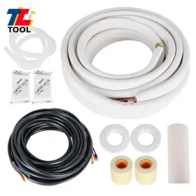 Tl4594548 Tool Library 1/4-3/8 Dia. 50 Feet Air Conditioning Cooling Connection Pipe Install Kit