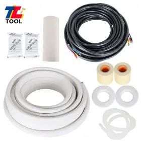 Tl4594714 Tool Library 50ft 1/4 1/2in Connection Pipe Install Kit For Mini Split Heat Pump System