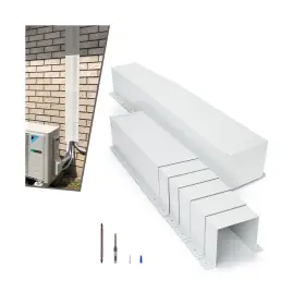 Top-579 Topown Metal Hvac Lines Cover For Central Air Conditioner 6x4 Inch X8.5ft Li