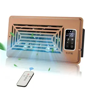 Kf450048-02 Totte Super Quiet Register Booster Fan Heating And Cooling 6 Inch X 12 Registers Brown