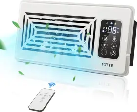 Lac-rbf4 Totte Quiet Register Booster Fan For 4 Inch X 10 White