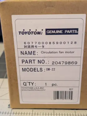 20479869 Toyotomi Circulation Fan Motor