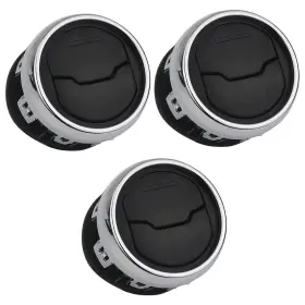 F0d014-3ch Tqponly 3 Pcs Dashboard Ac Heat Air Vent Duct Chrome Compatible With 2015-2023 Fo