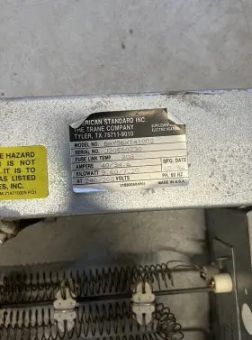 Bay96x141002 Trane Heat Kit Used #2