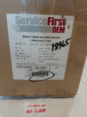 Mot-18965 Trane Mot18965 / Oem American Standard Fan Motor 1/4 Hp 115v 1530 Rpm