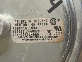 Fs6071a-1834 Tridelta Furnace Air Pressure Switch .75 Ra #2