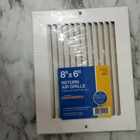 H17008x06 Truaire 376193 S Smoothglide 8 Inch X6 Return Air Grille For Sidewall And Ceiling